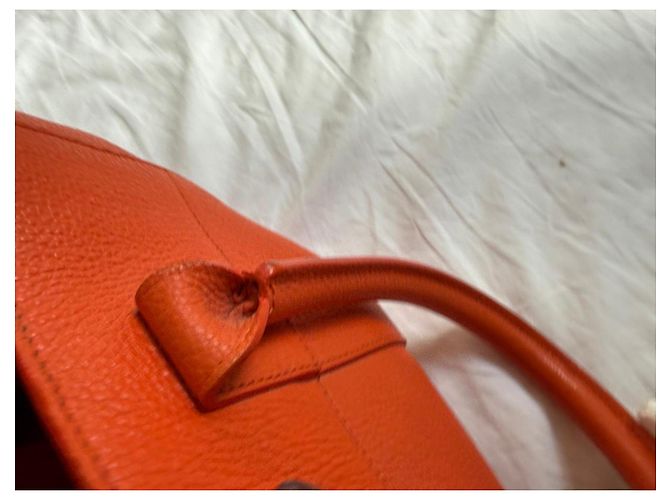 Mulberry Bayswater Borsa Tote in Pelle Arancione - vista 13