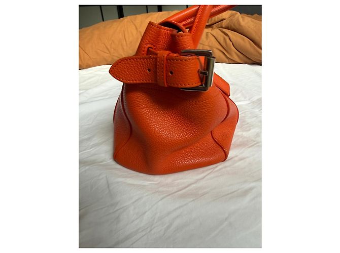 Mulberry Bayswater Borsa Tote in Pelle Arancione - vista 3