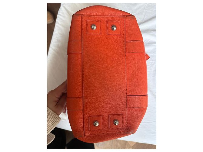 Mulberry Bayswater Borsa Tote in Pelle Arancione - vista 7