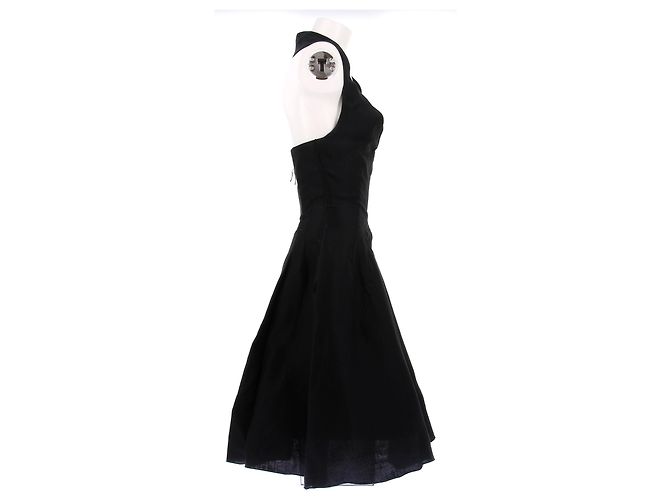 Vestido de algodón negro Dolce & Gabbana Talla 42 - vista 3