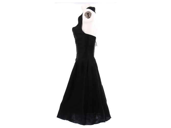 Vestido de algodón negro Dolce & Gabbana Talla 42 - vista 4