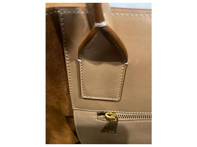 Shopping Monogramme Yves Saint Laurent Rive Gauche Leder-Shopper Beige - Ansicht 5