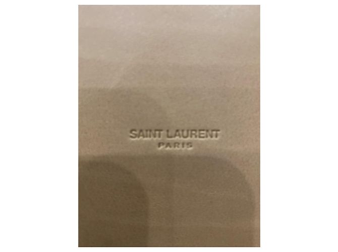 Shopping Monogramme Yves Saint Laurent Rive Gauche Leder-Shopper Beige - Ansicht 7