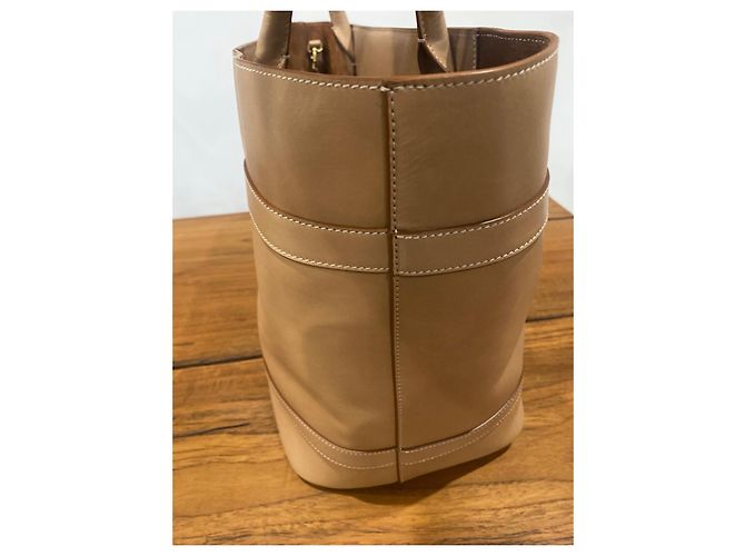 Shopping Monogramme Yves Saint Laurent Rive Gauche Leder-Shopper Beige - Ansicht 8