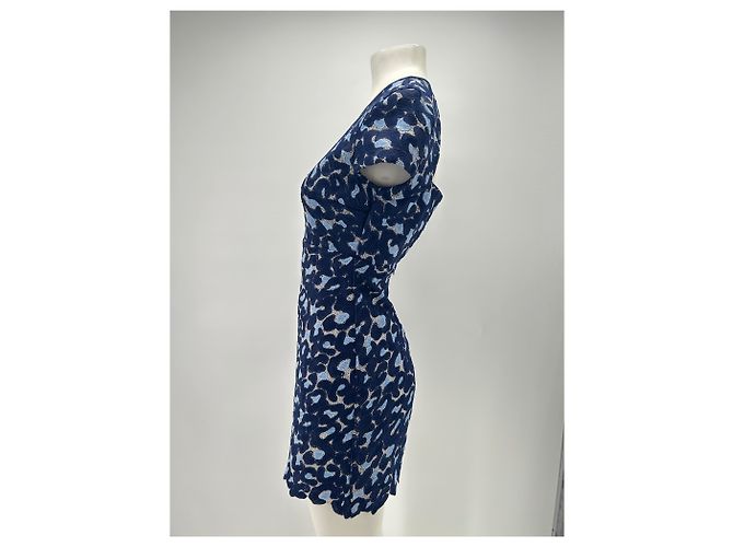 Vestido de renda azul Sandro - vista 4
