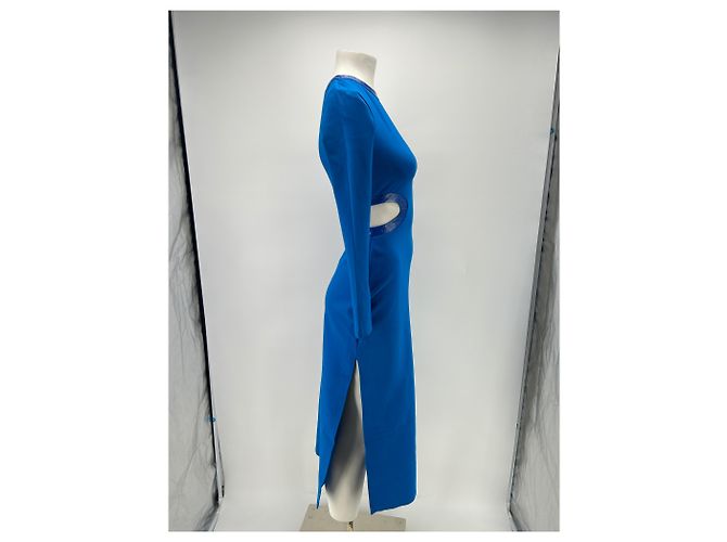 Staud Kleid blau mit Cut-outs - Ansicht 3