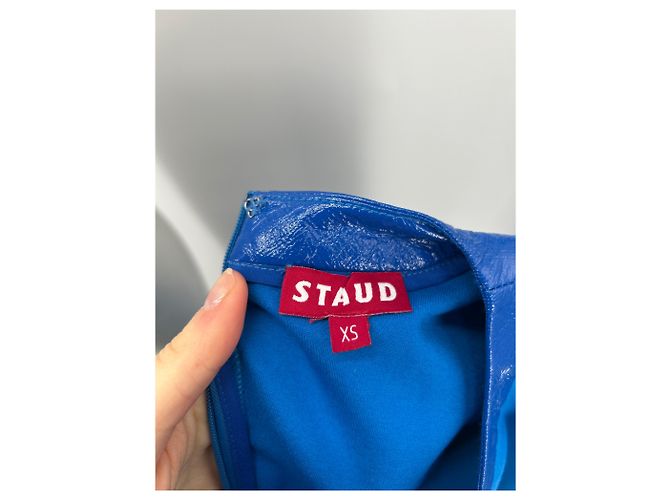 Staud Kleid blau mit Cut-outs - Ansicht 5