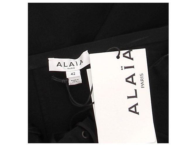 Falda negra de encaje Alaïa Negro - vista 5