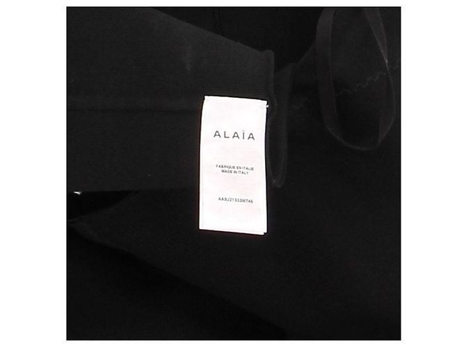 Falda negra de encaje Alaïa Negro - vista 6