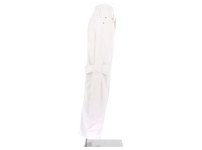 Vaqueros blancos de algodón Phoebe Philo Talla 34 - vista 3