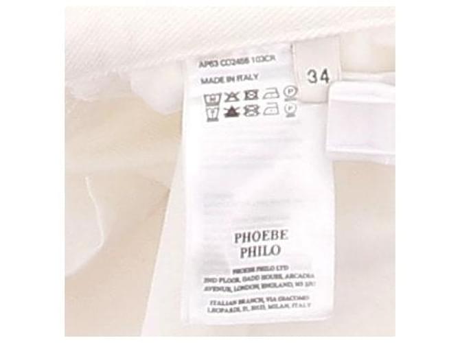 Vaqueros blancos de algodón Phoebe Philo Talla 34 - vista 6