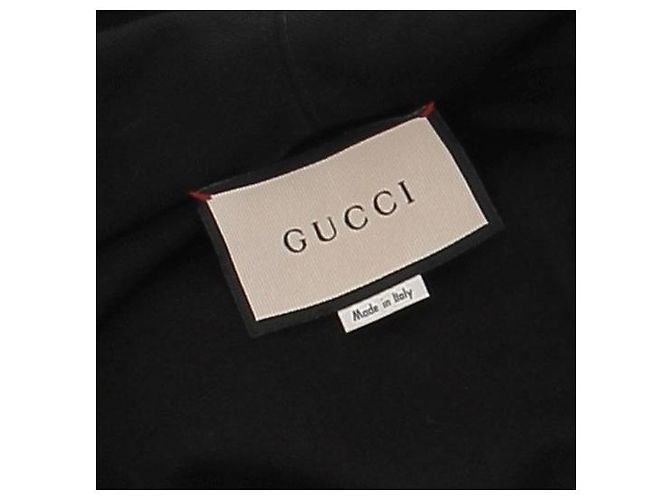 Gucci Sudadera negra con capucha bordada Negro - vista 7