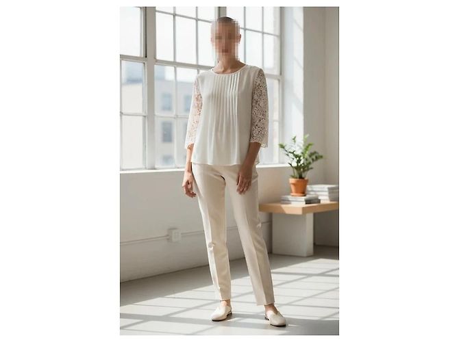 Claudie Pierlot Weiße Spitzenbluse - Ansicht 2