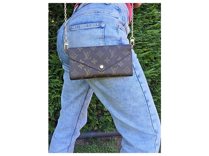 Pochette Félicie Portafoglio Louis Vuitton Monogram Pochette Felicie Marrone - vista 2