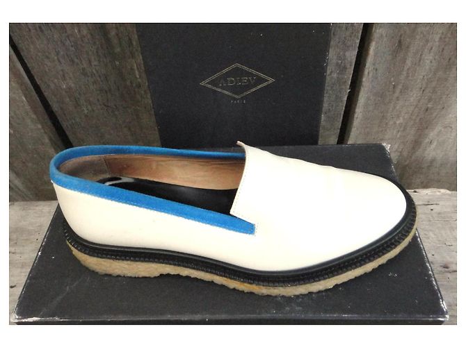 Mocassini Adieu Paris in pelle bianca Bianco - vista 2