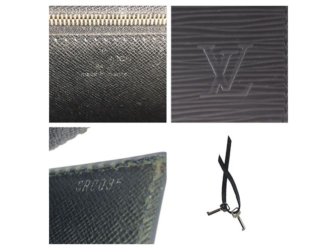 Louis Vuitton Epi Monceau Black Leather Shoulder Bag - view 4