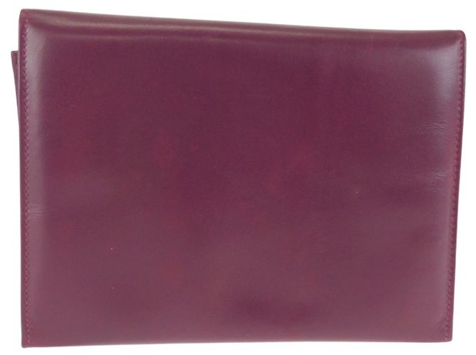 Clutch in pelle viola Salvatore Ferragamo Porpora - vista 2