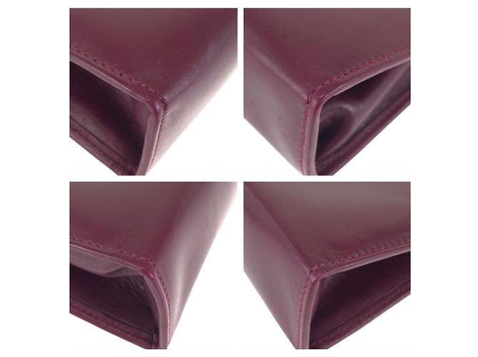 Clutch in pelle viola Salvatore Ferragamo Porpora - vista 3
