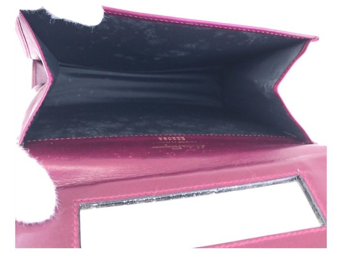 Clutch in pelle viola Salvatore Ferragamo Porpora - vista 7