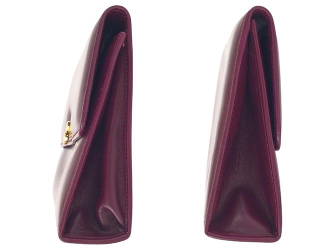 Clutch in pelle viola Salvatore Ferragamo Porpora - vista 8