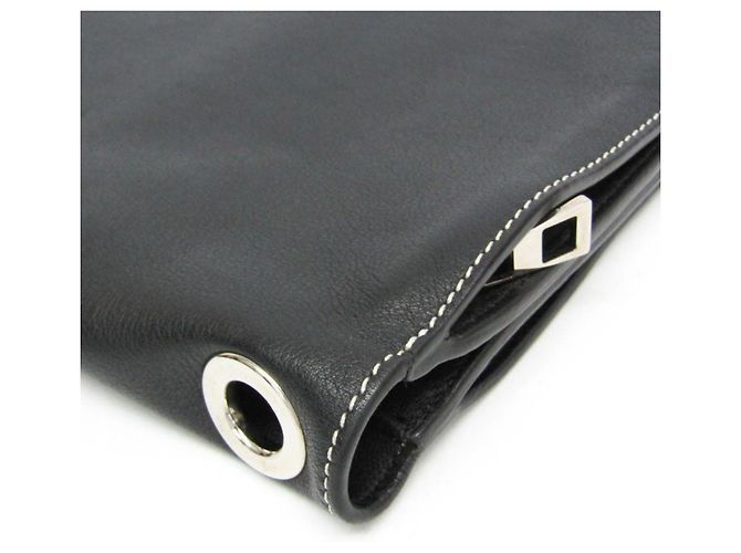 Clutch in pelle Anagram Loewe Nero - vista 14