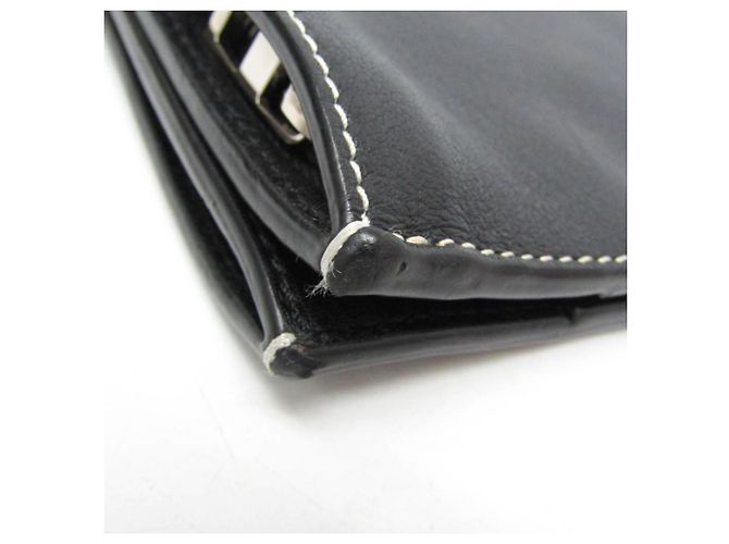 Clutch in pelle Anagram Loewe Nero - vista 6