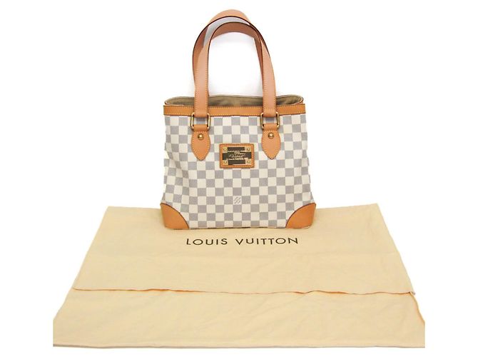 Borsa Louis Vuitton Damier Hampstead PM Blu - vista 2