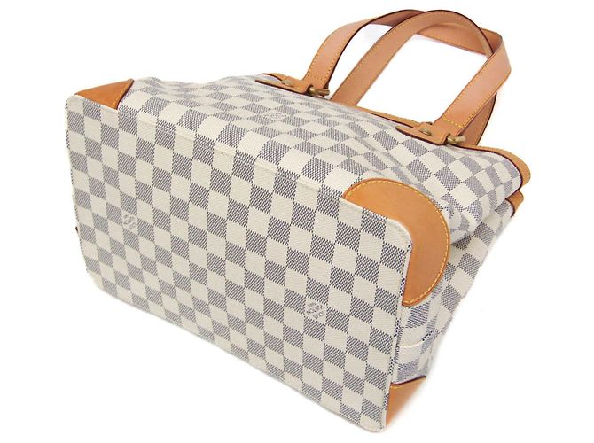 Borsa Louis Vuitton Damier Hampstead PM Blu - vista 3