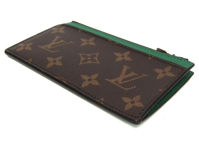 Louis Vuitton Monogram Macassar Tarjetero M82913 Castaño Verde - vista 2