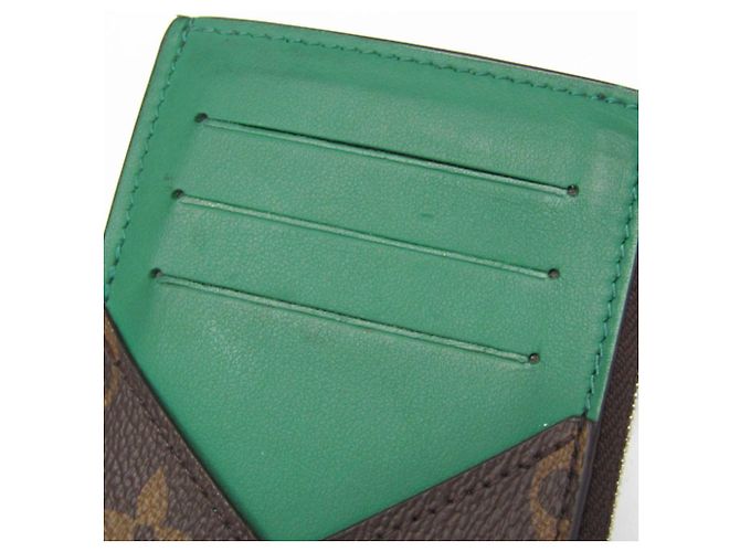 Louis Vuitton Monogram Macassar Tarjetero M82913 Castaño Verde - vista 8