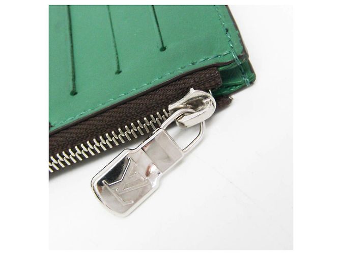 Louis Vuitton Monogram Macassar Tarjetero M82913 Castaño Verde - vista 9