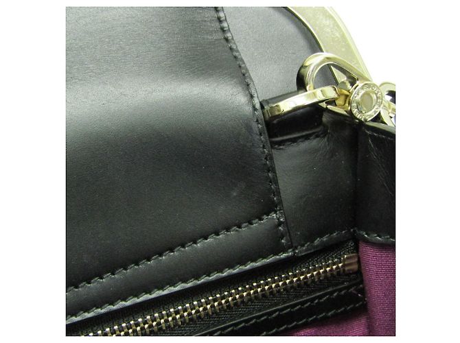 Bulgari Borsa in pelle da donna Bvlgari Monete Nero - vista 11