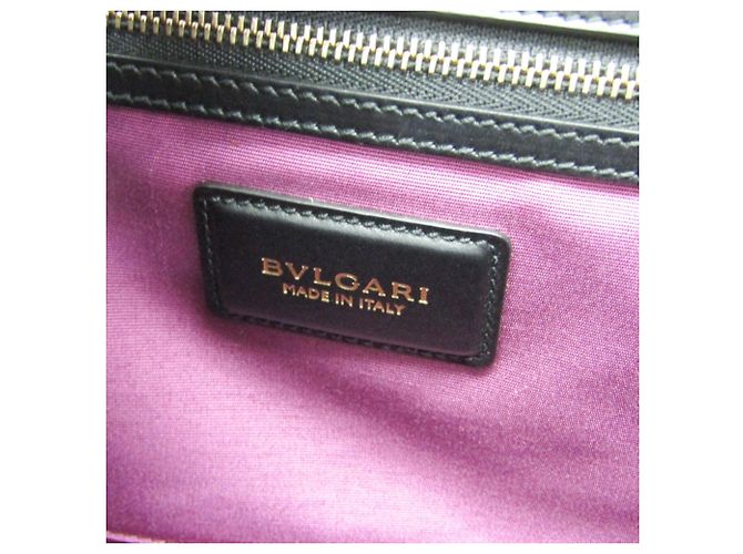Bulgari Borsa in pelle da donna Bvlgari Monete Nero - vista 13