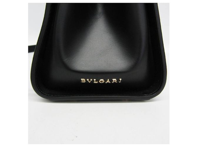 Bulgari Borsa in pelle da donna Bvlgari Monete Nero - vista 9