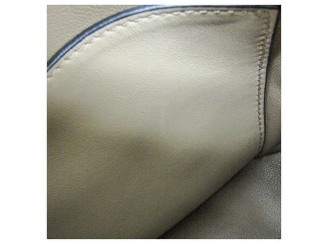 Borsa a mano in pelle da donna Miu Miu beige chiaro - vista 13