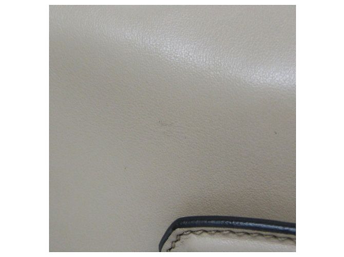 Borsa a mano in pelle da donna Miu Miu beige chiaro - vista 7