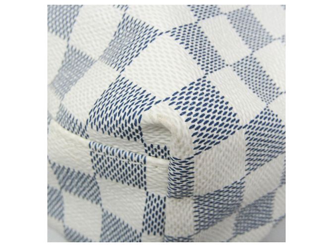 Borsa a tracolla Louis Vuitton Damier Coast Matchpoint Bianco Blu navy - vista 6