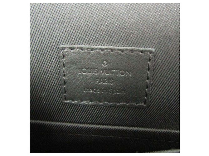 Borsa a tracolla Louis Vuitton Damier Infini District PM N41035 Blu - vista 14