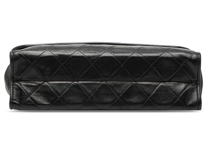 Chanel Black Quilted Lambskin Tassel Flap Nero - vista 3
