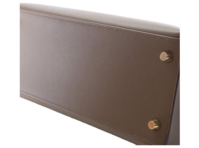 Hermès Kelly Sellier II 28 in Veau Madame marrone Marrone scuro - vista 12