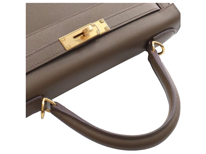 Hermès Kelly Sellier II 28 in Veau Madame marrone Marrone scuro - vista 14
