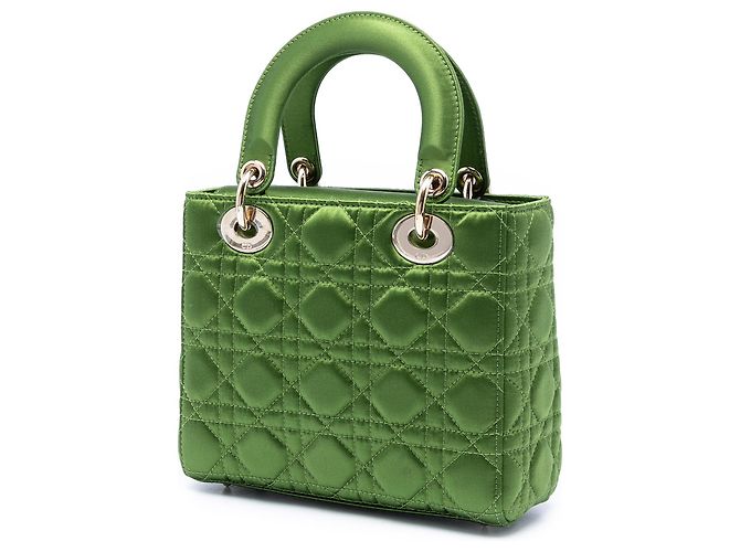 Dior Verde Small Satin Cannage My ABCDior Lady Dior - vista 2
