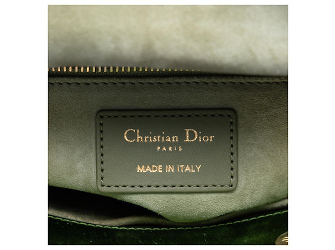 Dior Verde Small Satin Cannage My ABCDior Lady Dior - vista 5
