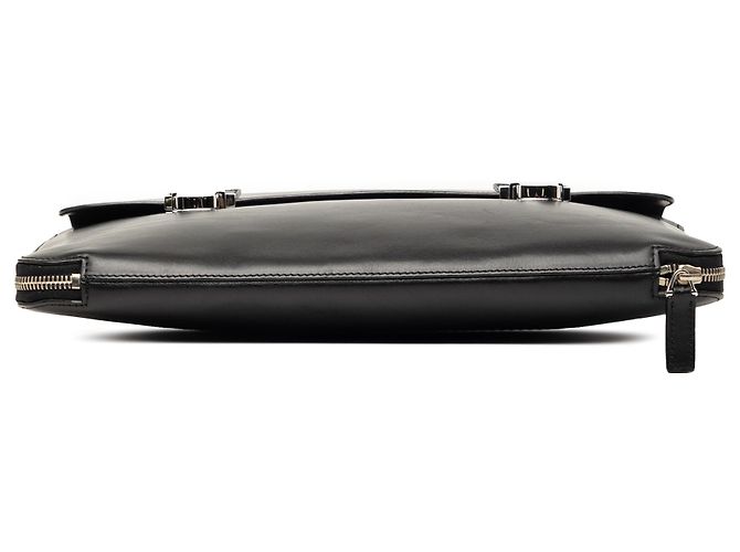 Clutch in pelle nera Saint Laurent Nero - vista 3