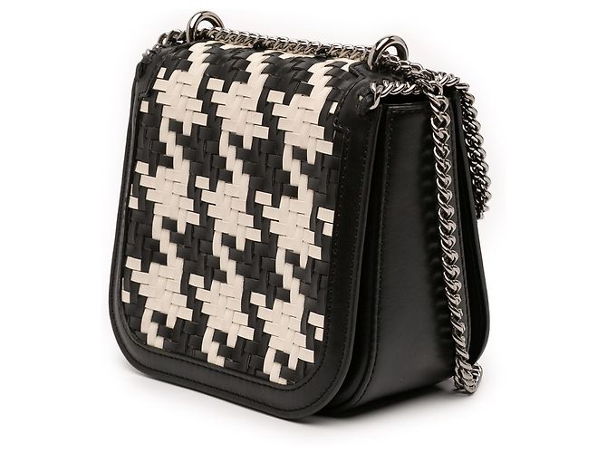 Stella Mc Cartney Stella McCartney Black Woven Falabella Box Crossbody Negro - vista 2