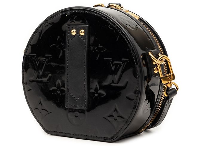 Louis Vuitton Mini Boite Chapeau Souple in Monogram Vernis Nero - vista 2