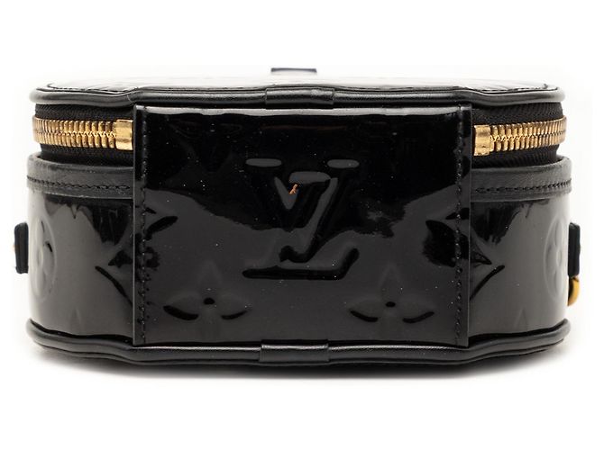 Louis Vuitton Mini Boite Chapeau Souple in Monogram Vernis Nero - vista 3