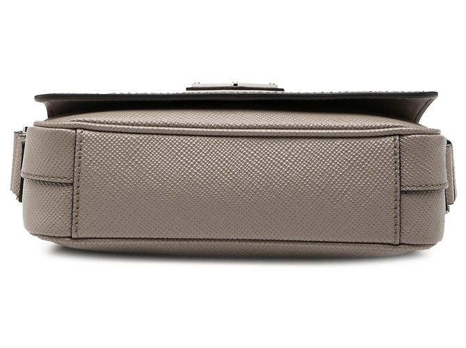 Prada Borsa a tracolla in Saffiano grigio Marrone - vista 3