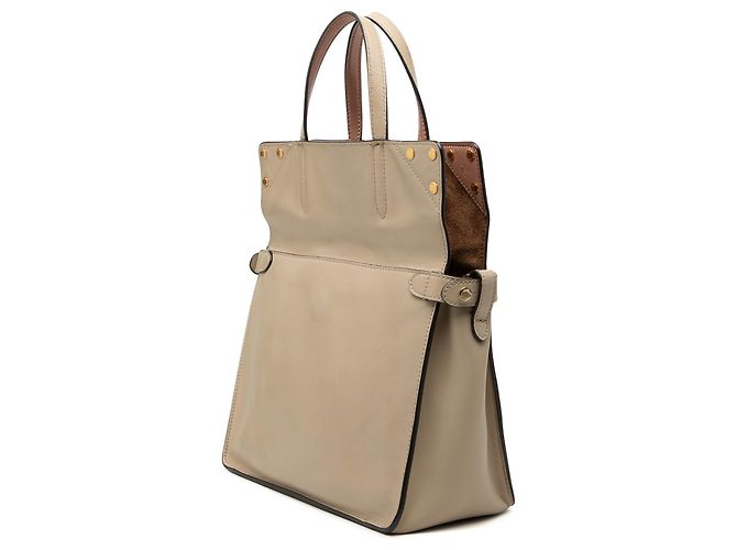 Borsa satchel Fendi Beige Vitello Grace e scamosciato - vista 2