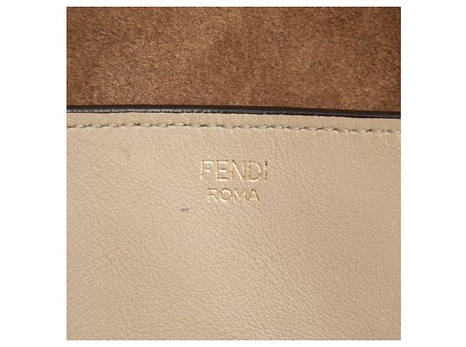 Borsa satchel Fendi Beige Vitello Grace e scamosciato - vista 5